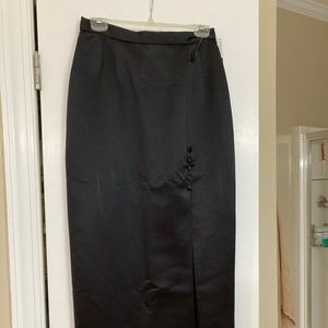 Alex Evening Long Satin Skirt